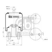FEBI BILSTEIN 39992 Luftfederbalg für MERCEDES-BENZ