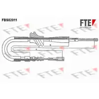 FTE 9250014 Bremsseil - FBS02011 für AUDI