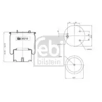 FEBI BILSTEIN 38319 Luftfederbalg für DAF
