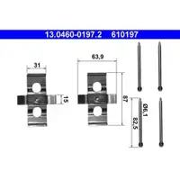 ATE 13.0460-0197.2 Belagsatz Zubehoer