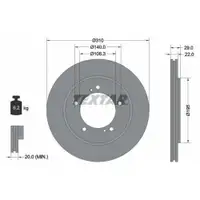 TEXTAR 92170503 Bremsscheiben 2 Stück SUZUKI
