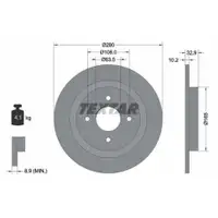TEXTAR 92172403 Bremsscheiben 2 Stück FORD