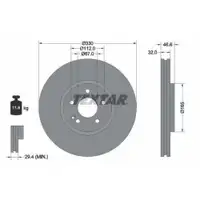 TEXTAR 92181903 Bremsscheiben 2 Stück vorne für MERCEDES-BENZ