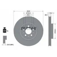 TEXTAR 92178203 Bremsscheiben 2 Stück VOLVO