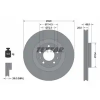 TEXTAR 92203403 Bremsscheiben 2 Stück MAZDA