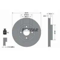 TEXTAR 92252403 Bremsscheiben 2 Stück vorne für FORD