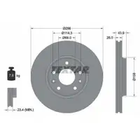 TEXTAR 92195603 Bremsscheiben 2 Stück RENAULT