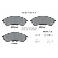 Bremsbelagsatz Scheibenbremse Textar 2268801 Q+ für Ford für Ford Australia
