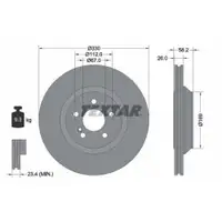 TEXTAR 92197903 Bremsscheiben 2 Stück MERCEDES-BENZ
