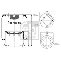 FEBI BILSTEIN 20413 Luftfederbalg für SCANIA