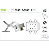 VALEO 850612 Fensterheber v l OPEL Meriva