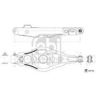 FEBI BILSTEIN 194708 Querlenker für TOYOTA