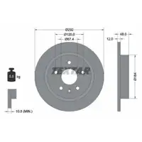 TEXTAR 92222903 Bremsscheiben 2 Stück OPEL