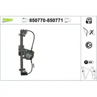 VALEO 850770 Fensterheber (ohne Motor) h l OPEL ASTRA