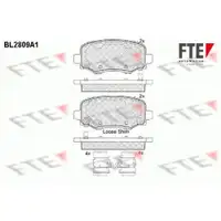 Bremsbelagsatz Scheibenbremse Fte 9010998 für Chrysler für Fiat für Jeep