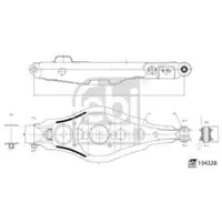 FEBI BILSTEIN 194328 Querlenker für TOYOTA