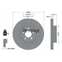TEXTAR 92287303 PKW Bremsscheiben