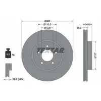 TEXTAR 92235403 Bremsscheiben 2 Stück CHRYSLER