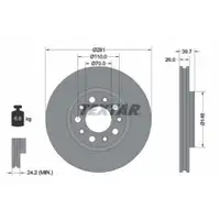 TEXTAR 92230103 Bremsscheiben 2 Stück ALFA ROMEO