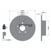 TEXTAR 92124903 Bremsscheiben 2 Stück hinten FORD