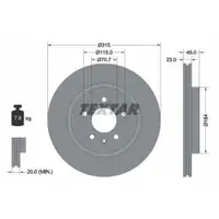 TEXTAR 92239803 Bremsscheiben 2 Stück OPEL