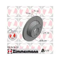 Zimmermann 150.3436.20 Bremsscheiben 2 Stück BMW