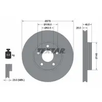 TEXTAR 92237703 Bremsscheiben 2 Stück FORD