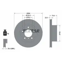 TEXTAR 92238403 Bremsscheiben 2 Stück BMW