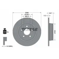 TEXTAR 92238903 Bremsscheiben 2 Stück FORD