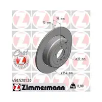 ZIMMERMANN 450.5201.20 Bremsscheiben 2 Stück für LAND ROVER
