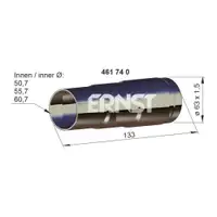 ERNST 461740 Universalrohr abgestuft