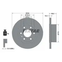 TEXTAR 93177500 Bremsscheiben 2 Stück IVECO