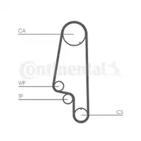 CONTINENTAL CTAM CT846WP4 Zahnriemen Kit + Wasserpumpe