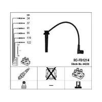 NGK 44226 Zündleitungssatz RC-FD1214 für FORD
