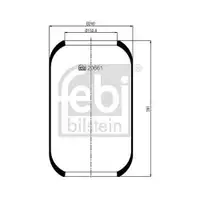 FEBI BILSTEIN 20661 Luftfederbalg für SETRA, NEOPLAN, VOLVO