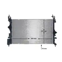 MAHLE CR 1198 000S Kühlmittelkühler für OPEL
