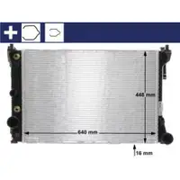 MAHLE CR 988 000S Kühlmittelkühler für MERCEDES-BENZ
