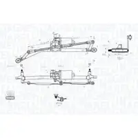 Scheibenreinigungsanlage Magneti Marelli 064012005011 für Fiat Vorne