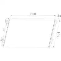 MAHLE CR 1538 000S Kühlmittelkühler