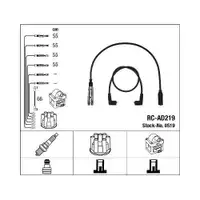 NGK 0519 Zündleitungssatz RC-AD219 für AUDI, VW