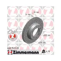ZIMMERMANN 460.1522.20 Bremsscheiben 2 Stück für PORSCHE