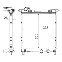 MAHLE CR 831 000S Kühlmittelkühler für SKODA, VW, SEAT