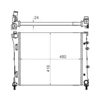 MAHLE CR 2000 000S Kühlmittelkühler für FIAT