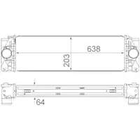 MAHLE CI 369 000S Ladeluftkühler für MERCEDES-BENZ, VW