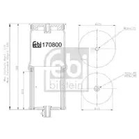 FEBI BILSTEIN 170800 Luftfederbalg für DAF