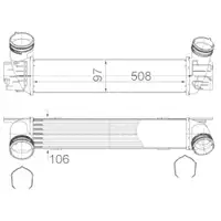 MAHLE CI 491 000S Ladeluftkühler für BMW
