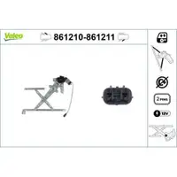 VALEO 861210 Fensterhebersystem ohneKomfort FL