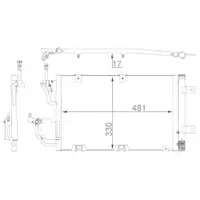 MAHLE AC 400 000S A/C-Kondensator für OPEL