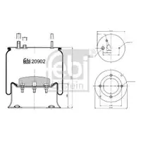 FEBI BILSTEIN 20902 Luftfederbalg für RENAULT