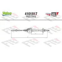 FTE 4101817 CLUTCH CABLE FTE OPEL ASTRA